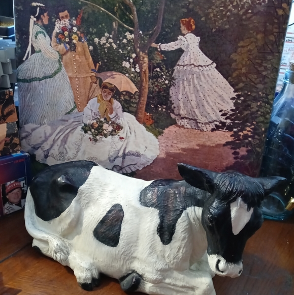 ๐ฎHomco Porcelain nativity Cow figurines Vintage Grazing Cow,Collectible Item.๐ - Picture 5 of 12